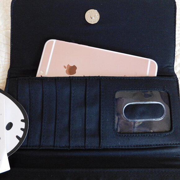 NOS Hello Kitty Sanrio Loungefly stripe continental wallet tri fold clutch NWT - Picture 9 of 16